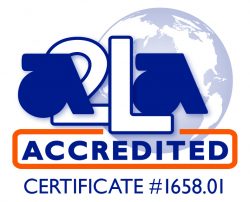 A2LA accredited symbol.1658.01 A2LA accredited symbol.1658.01